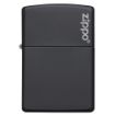 Slika Zippo 218ZL Matte Black Zippo Logo upaljač