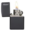 Slika Zippo 218ZL Matte Black Zippo Logo upaljač