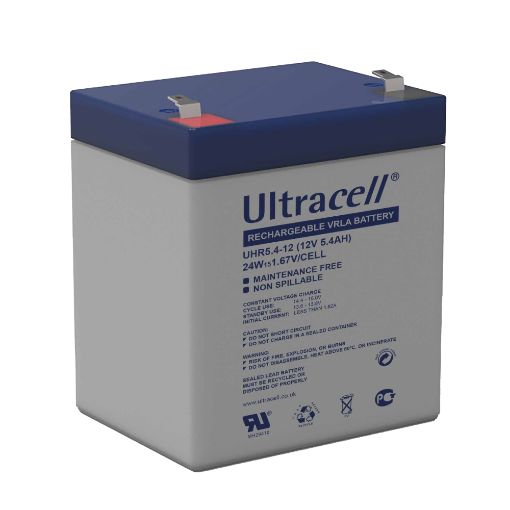 Slika Ultracell UHR5.4-12 F2 12V 5.4Ah VRLA stacionarni akumulator