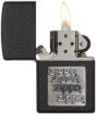 Slika Zippo 362 Black Crackle Gold Zippo Logo upaljač