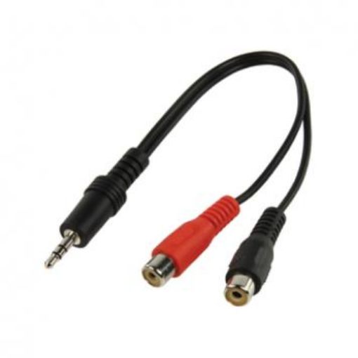 Slika Kabel A49 3.5mm stereo utikač - 2xčinč utikač 0,2M