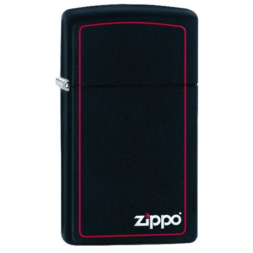 Slika Zippo 1618ZB Slim Black Zippo Bor upaljač