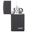 Slika Zippo 1618ZB Slim Black Zippo Bor upaljač
