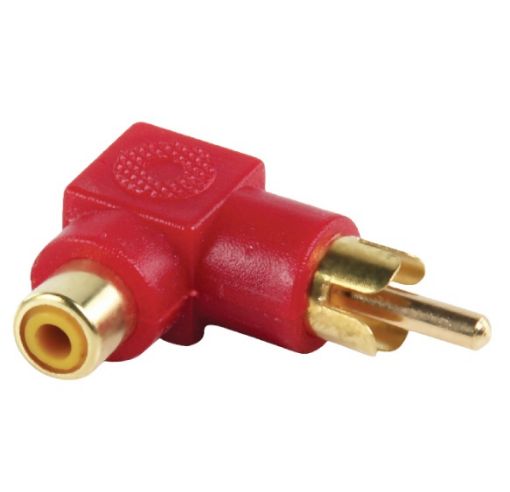 Slika Adapter AC-055 činč utikač-činč utičnica 90* poz.crvena