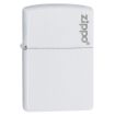 Slika Zippo 214ZL Classic White Matte Zippo Logo upaljač