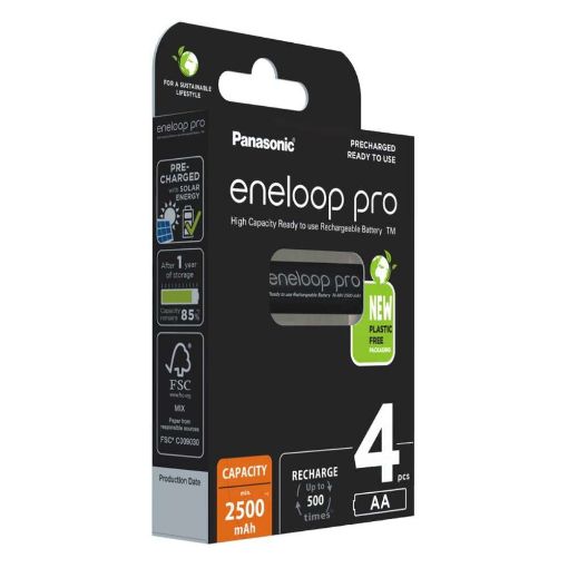 Slika Panasonic eneloop Pro AA 1/4 1.2V 2500mAh Ni-MH punjiva baterija
