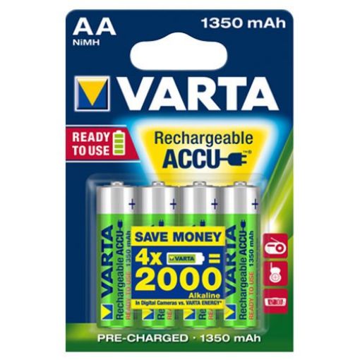 Slika Varta AA Accu Power 1/4 1.2V 1350mAh Ni-MH Ready2Use punjiva baterija