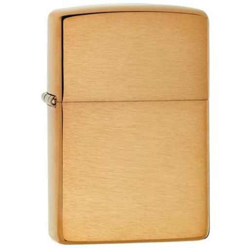 Slika Zippo 204B Regular Brushed Brass Plain upaljač
