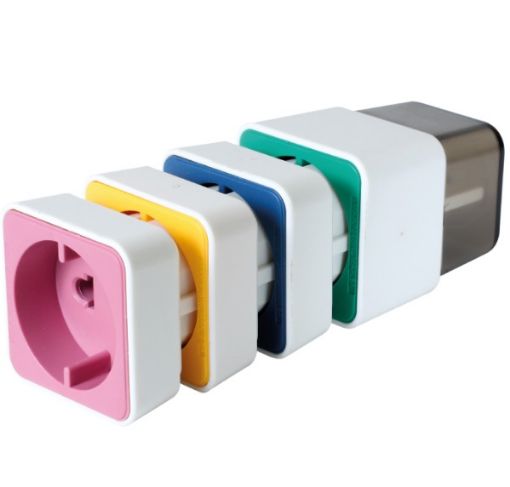 Slika Somogyi Elektronic AC04/4 uzemljeni adapter priključci za putovanja