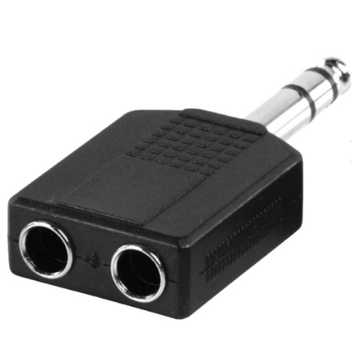 Slika Adapter AC7 1x6.3mm stereo utikač -2x6.3mmm uticnica