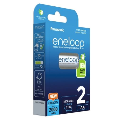 Slika Panasonic eneloop AA 1/2 1.2V 2000mAh Ni-MH punjiva baterija