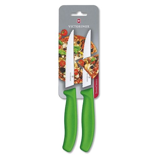 Slika Victorinox 6.7936.12L4B 2/1 Steak&Pizza  12cm zeleni nož
