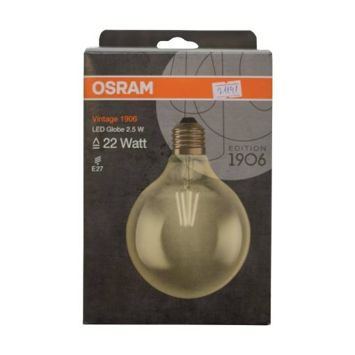 Slika Osram Vintage 1906 LED CL GLOBE 125 FIL GOLD 21 E27 2,8W/824 LED sijalica