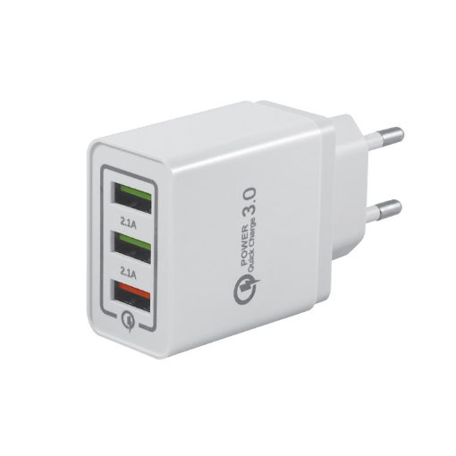 Slika Prosto USBP381 1xQC+2xUSB 2.1A QC3.0 univerzalni brzi punjač