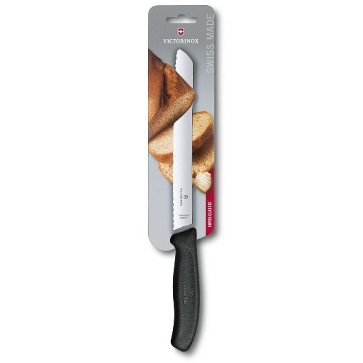 Slika Victorinox 6.8633.21B 21cm crni  kuani nož za hleb