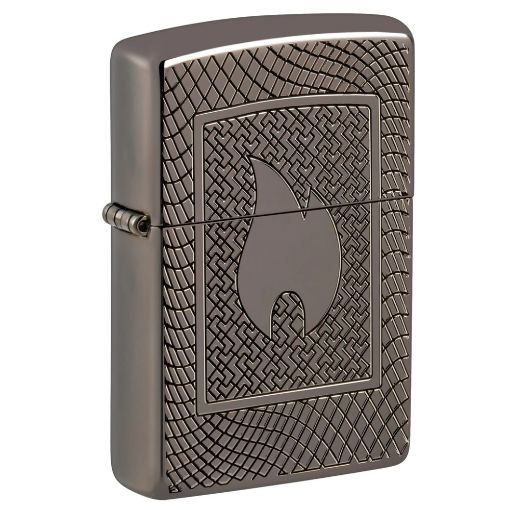 Slika Zippo 48569 Black Ice Armor Flame Pattern upaljač