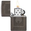 Slika Zippo 48569 Black Ice Armor Flame Pattern upaljač