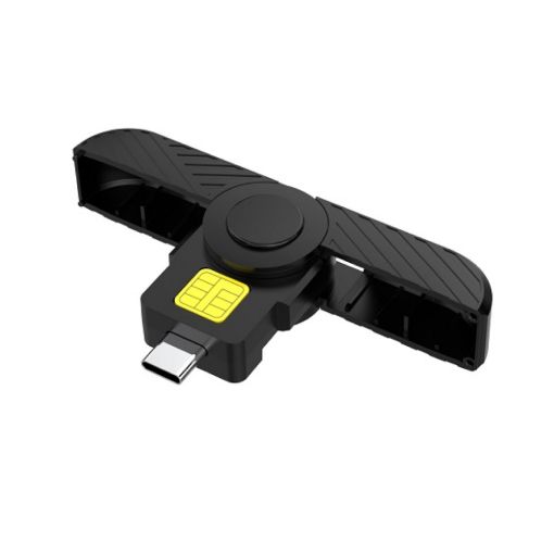 Slika Kettz CR-K1030B USB Type C čitač pametnih kartica (ID smart card reader)