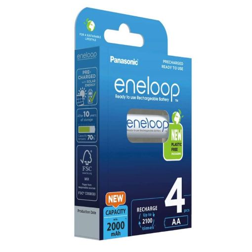 Slika Panasonic eneloop AA 1/4 1.2V 2000mAh Ni-MH punjiva baterija
