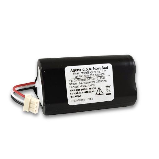 Slika Baterijsko pakovanje 7.4V 2200mAh Li-ion za fiskalnu kasu "INT Raster DP-25"