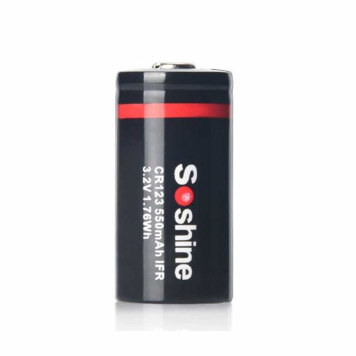 Slika Soshine CR123-3.2-500 3.2V 500mAh LiFePO4 punjiva baterija sa zaštitnom elektronikom