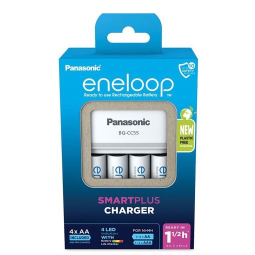 Slika Panasonic eneloop K-KJ55MCD40E BQ-CC55E + 4 AA 2000mAh (1.5h) punjač baterija