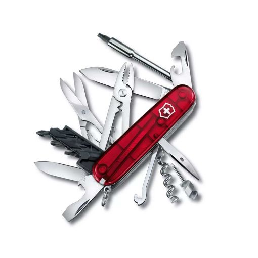 Slika Victorinox 1.7725.T CYBER TOOL M crveni providni džepni nož