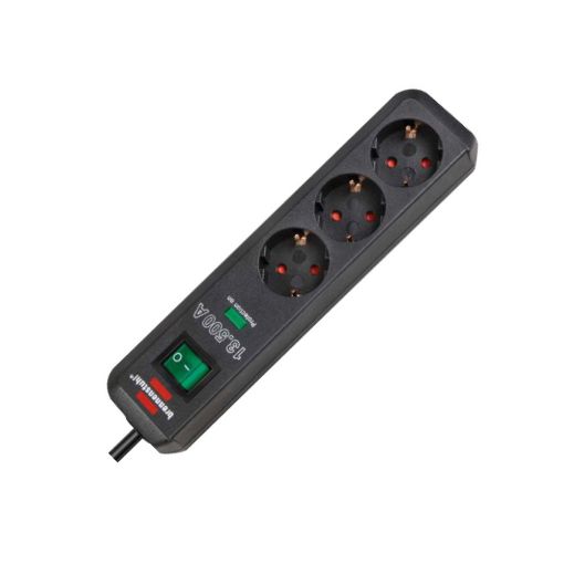 Slika Brennenstuhl 1158820315b razvodnik 3 mesta 1.5m 1.5mm2 + prekidač i zaštita