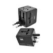 Slika XO WL01 EU,UK,USA 6A AC univerzalni traveler punjač crni