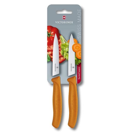Slika Victorinox 6.7796.L9B kuhinjski nož set 2/1 reckavi + ravan narandžasti