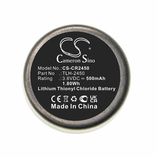 Slika Cameron Sino CS-CR2450 3.6V 500mAh Li-SOCl2 baterija za data logger Testo 184-T4 TLH-2450