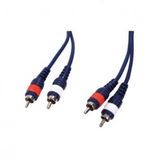 Slika Kabel HQM-243/3  audio 2xcinc utikac-2xcinc utikac 3M
