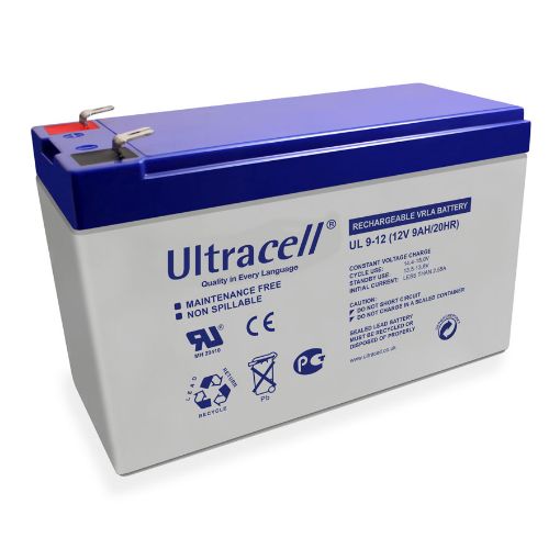Slika Ultracell UL9-12 F2 12V 9Ah VRLA stacionarni akumulator