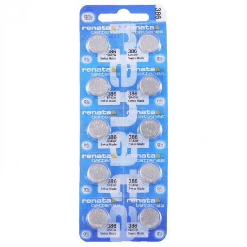 Slika Renata 386/AG12/SR43 1.55V 1/10 srebro oksid baterija