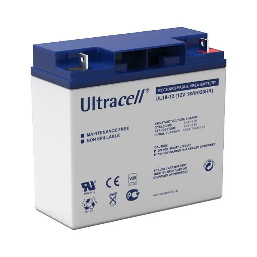 Slika Ultracell UL18-12 F3 12V 18Ah VRLA stacionarni akumulator