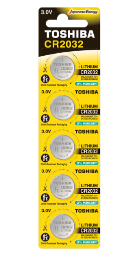 Slika Toshiba CR2032 1/5 3V litijumska baterija
