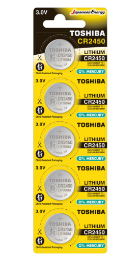 Slika Toshiba CR2450 1/5 3V litijumska baterija