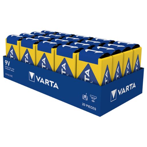 Slika Varta Industrial Pro 6LR61 1/20 9V alkalna baterija