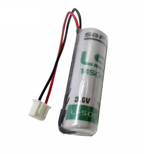 Slika Saft LS 14500 3.6V 2.6Ah Li-SOCl2 litijumska baterija sa izvedenim žicama 100mm i konektorom JST XHP-3