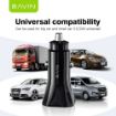 Slika Bavin PD20W QC3.0 USB-A + USB-C crna - PC875BK auto punjač