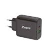 Slika Xwave GaN65w-AC GaN 65W USB-A + USB-C, ultra-brzi punjač za mobilne, tablete, crni