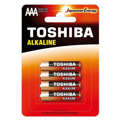 Slika Toshiba ALKALINE LR03 1/4 1.5V alkalna baterija