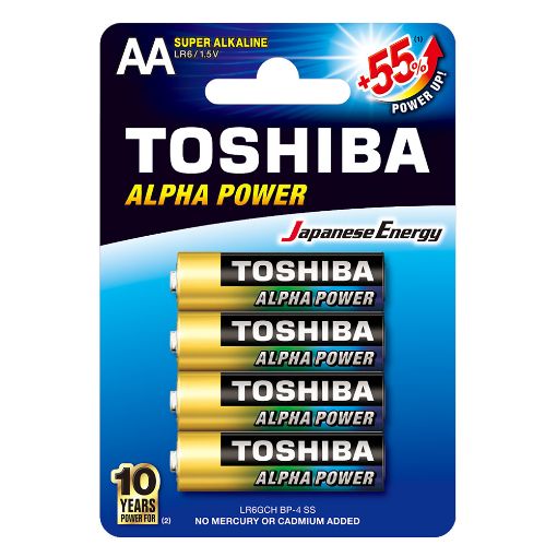 Slika Toshiba ALPHA POWER LR6 1/4 1.5V alkalna baterija
