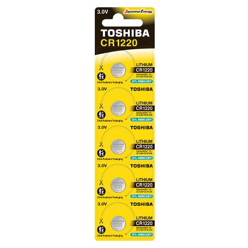 Slika Toshiba CR1220 1/5 3V litijumska baterija