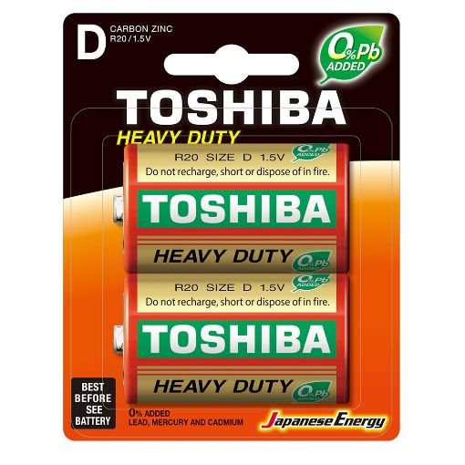 Slika Toshiba HEAVY DUTY R20 1/2 1.5V baterija