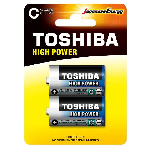 Slika Toshiba HIGH POWER LR14 1/2 1.5V alkalna baterija