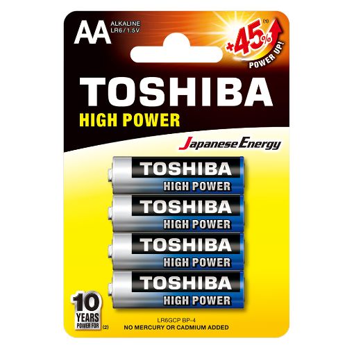 Slika Toshiba HIGH POWER LR6 1/4 1.5V alkalna baterija