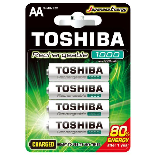 Slika Toshiba AA 1/4 1.2V 1000mAh Ni-MH Charged Ready To Use punjiva baterija