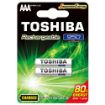 Slika Toshiba AAA 1/2 1.2V 950mAh Ni-MH Charged Ready To Use punjiva baterija