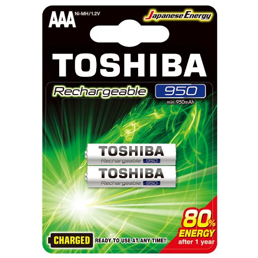 Slika Toshiba AAA 1/2 1.2V 950mAh Ni-MH Charged Ready To Use punjiva baterija
